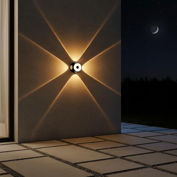 4+1 Star Wall Light