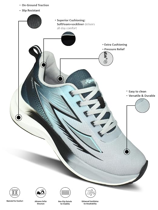 Koura Turbo-01 Running Shoes - White/Black