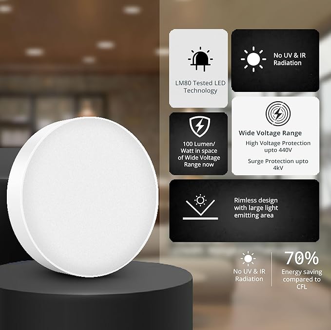 12W Twin Surface LED Light (CW/WW/NW)