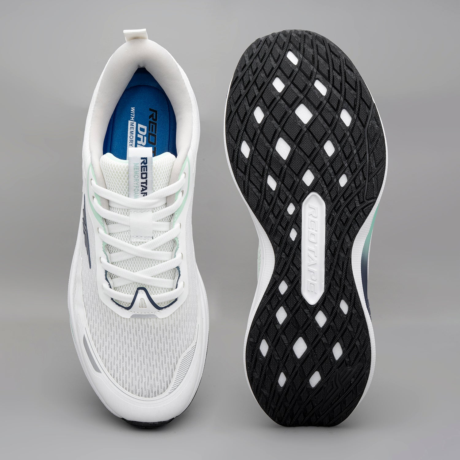 Koura Turbo-01 Running Shoes - White/Sea Green
